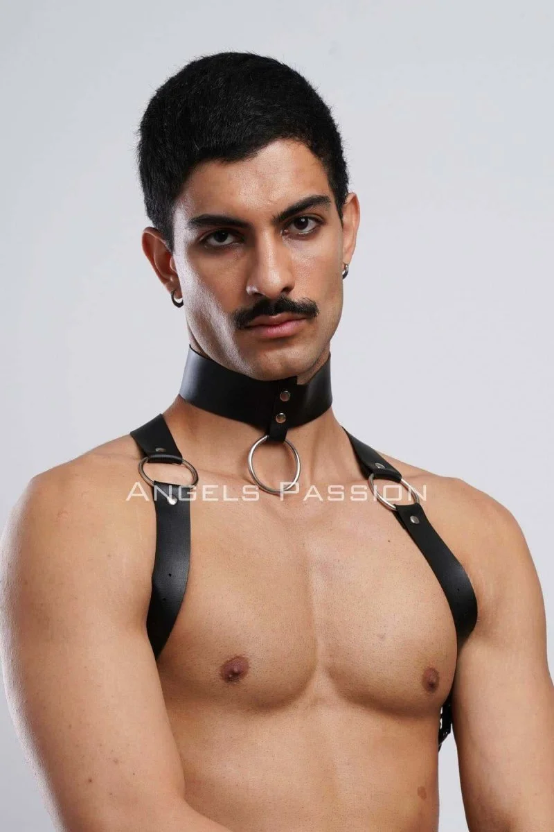 Erkek  Choker Ve Göğüs Harness, Erkek  Parti Giyim - Brfm35