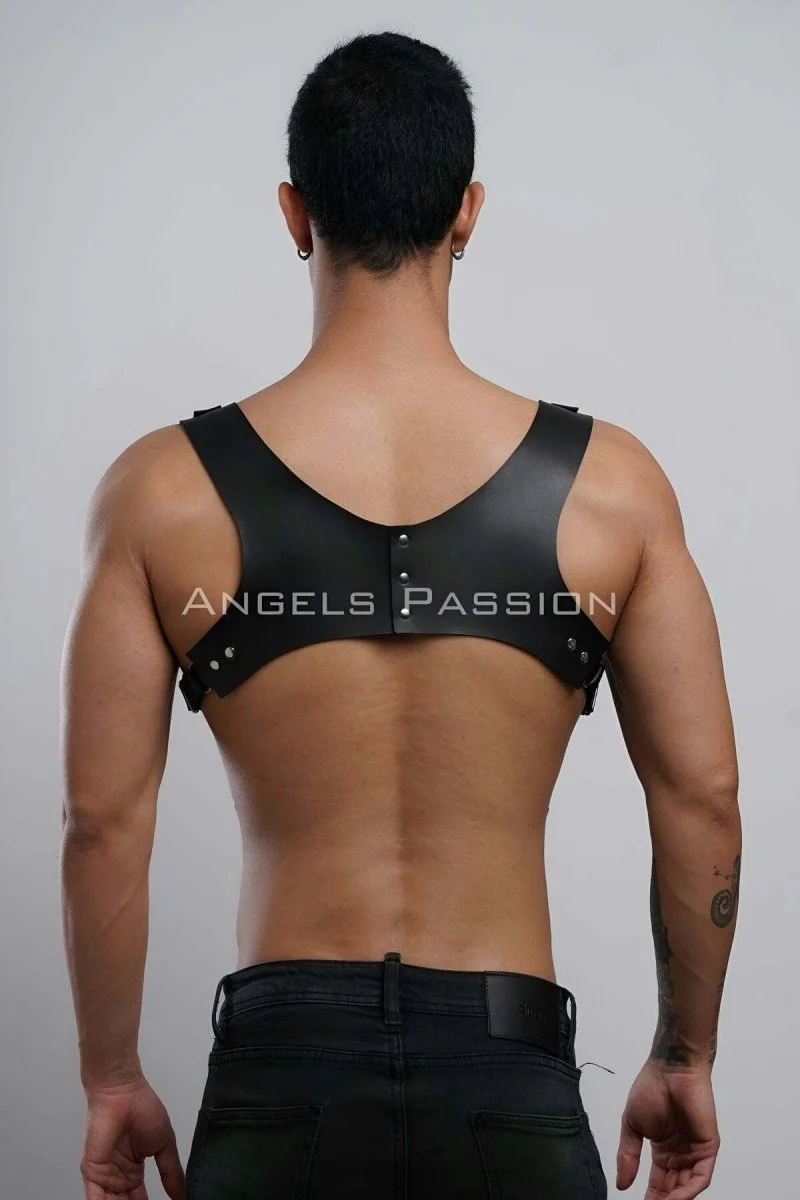 Gömlek Üzeri Erkek  Harness Aksesuar, Omuz Detaylı Deri Harness - Brfm135