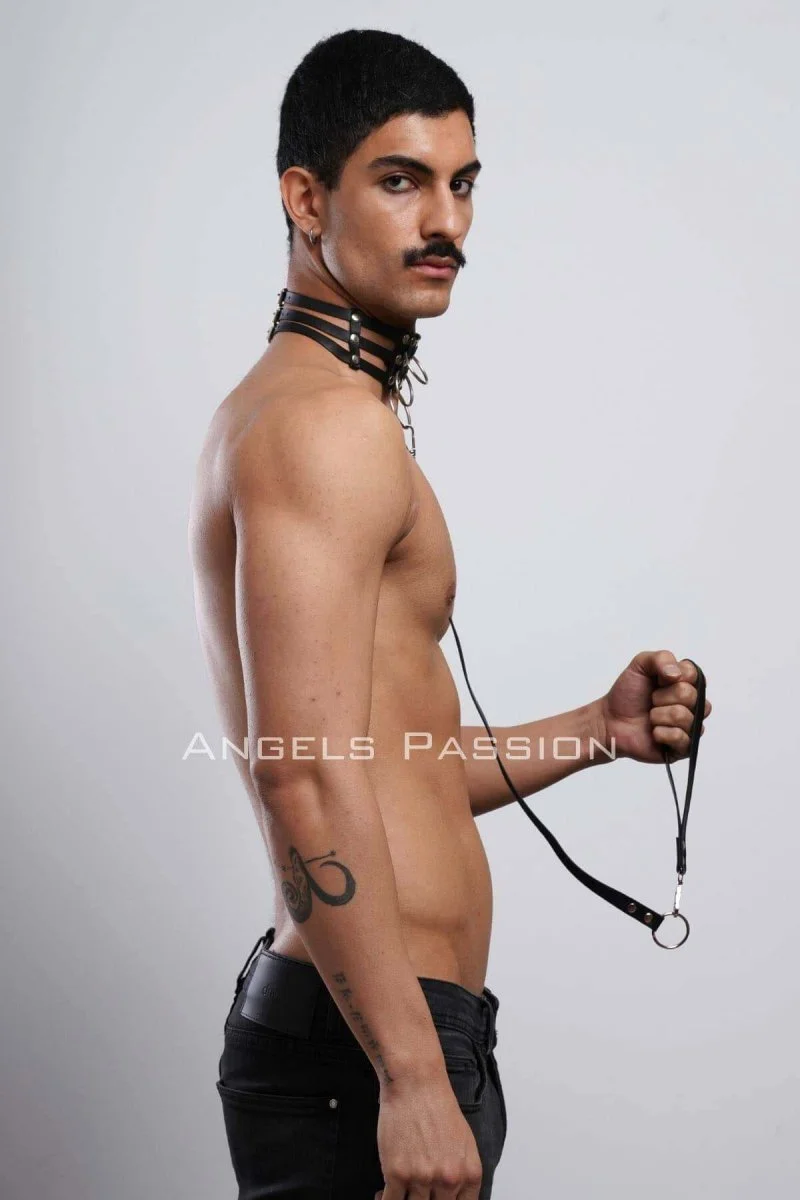Erkek  Choker - Tasma Set, Choker Harness Takım, Erkek  Partywear - Brfm53