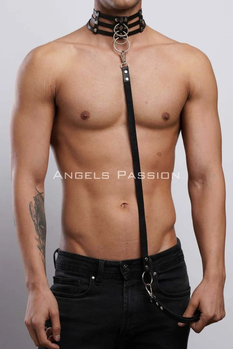 Erkek  Choker - Tasma Set, Choker Harness Takım, Erkek  Partywear - Brfm53