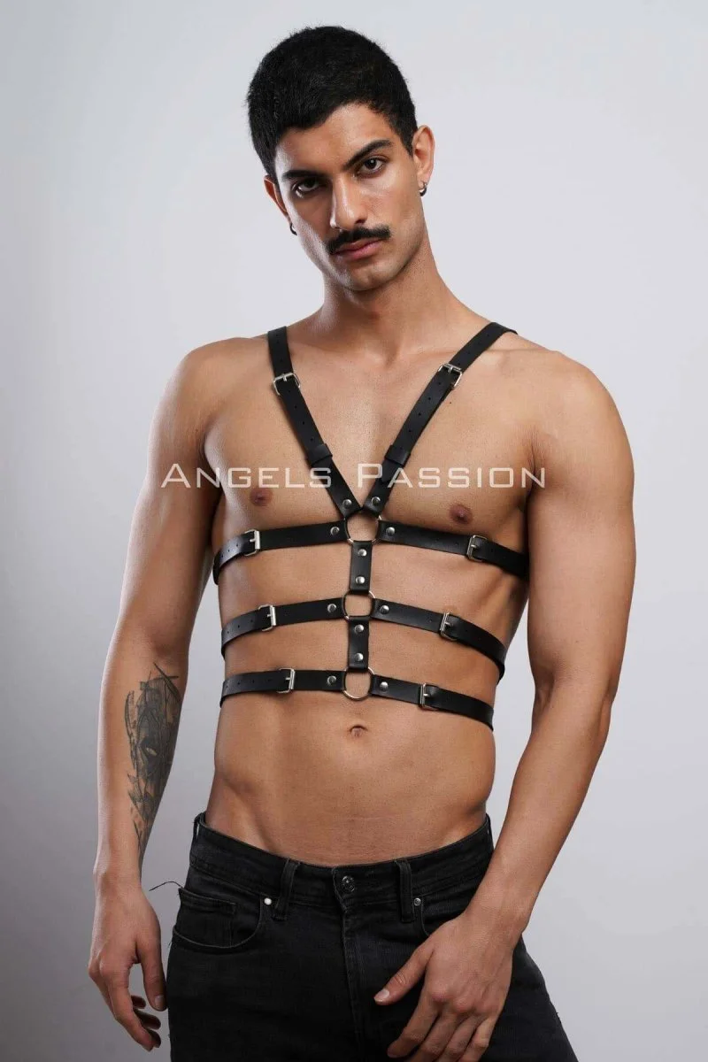 Erkek  İç Giyim Seksi Fantazi Giyim - Erkek  Deri Fantazi Giyim - Seksi Erkek  Deri Harness - Brfm38