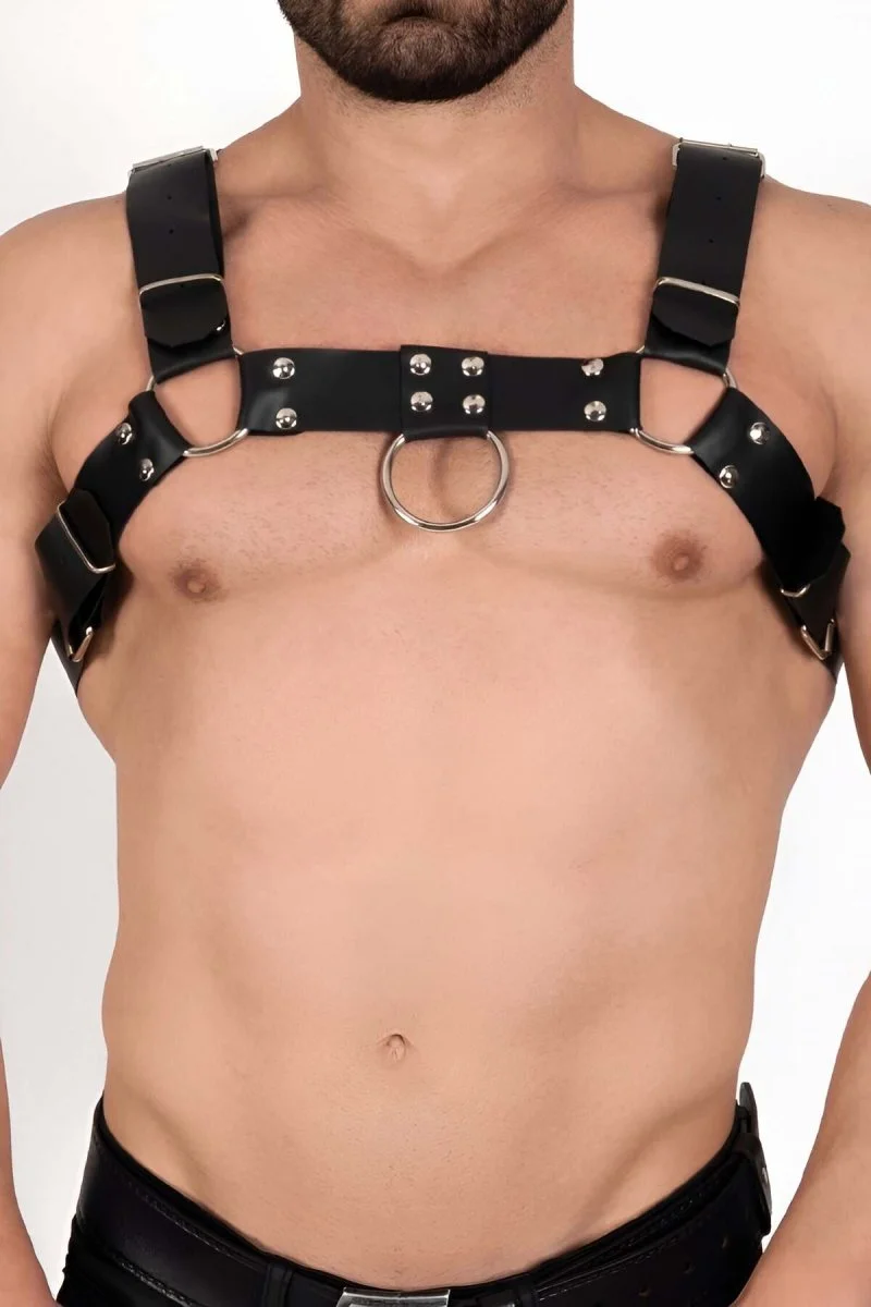 Erkek  Göğüs Harness, Deri Erkek  Fantazi Giyim, Erkek  Clubwear - Brfm214