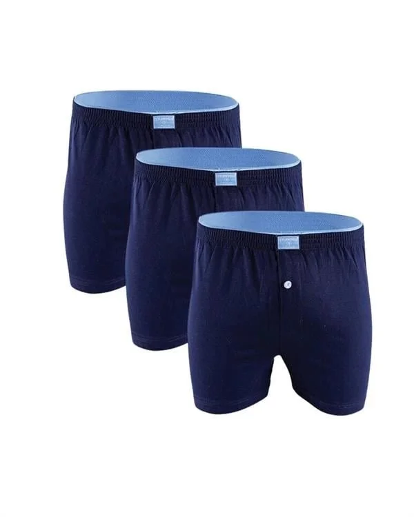 Huma One Erkek  Havlu Bel Düz Boxer 2174 3 Adet