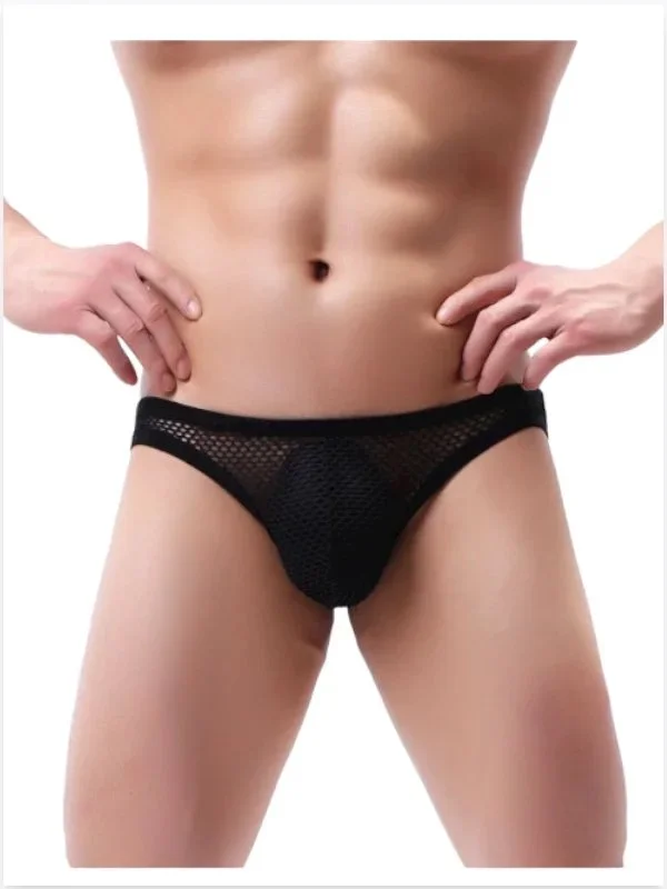 Fantezi Arkası Açık Seksi File Erkek Kilot ( Pedsiz )