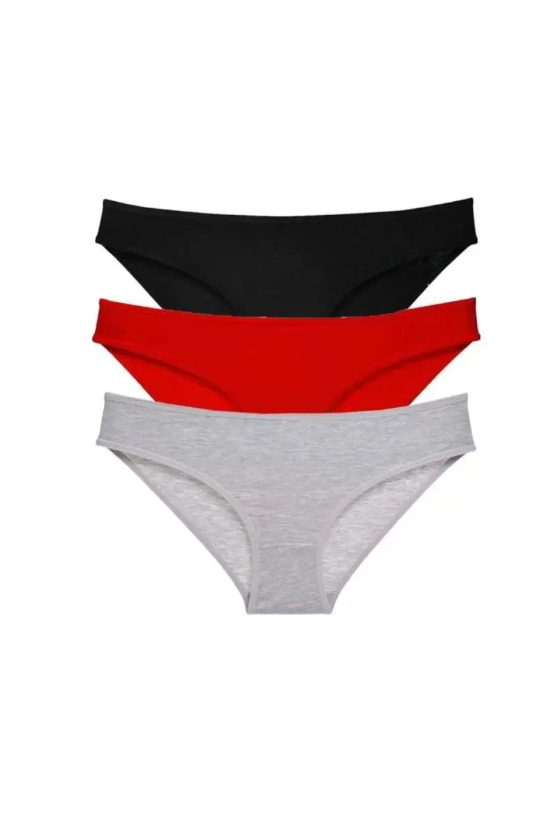 3 Adet Süper Eko Set Likralı Kadın Slip Külot 540
