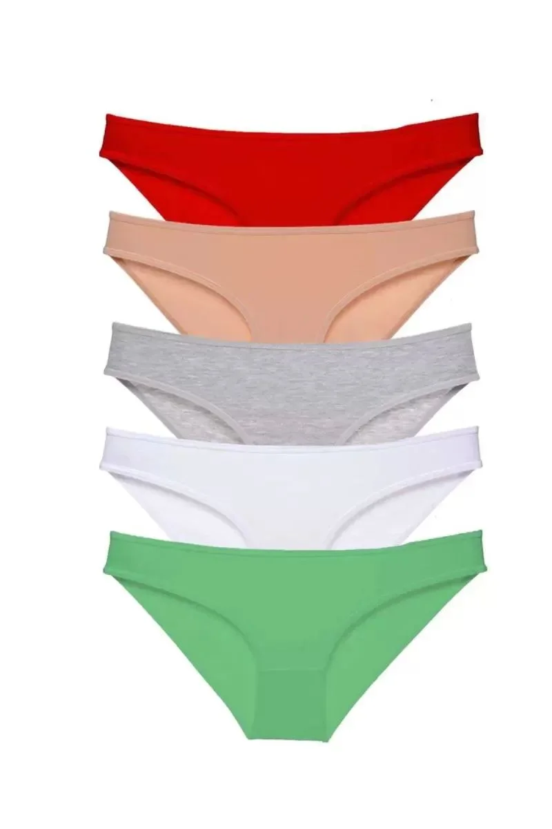 5 Adet Süper Eko Set Likralı Kadın Slip Külot 524