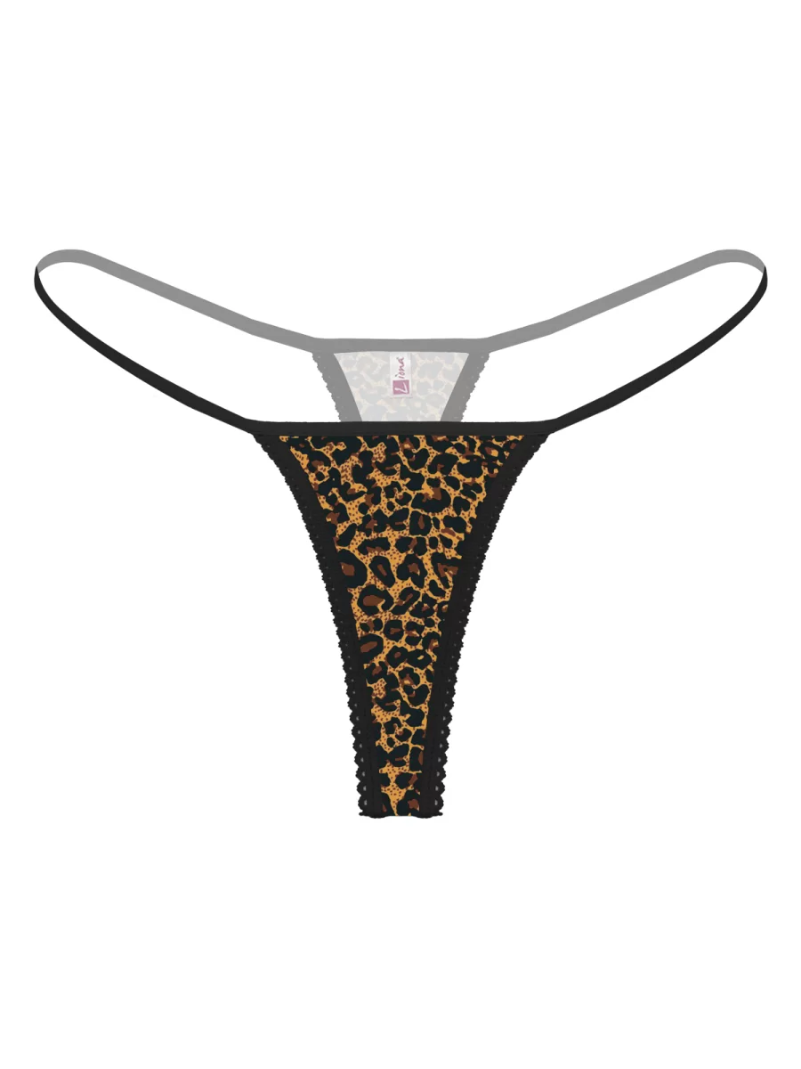 Leopar Desenli Kadın Fantezi String