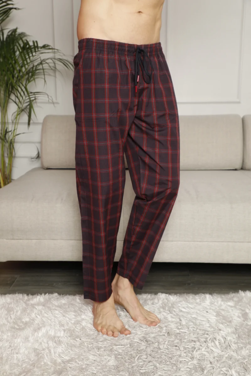 173 Erkek  Poplin Tek Pantolon Pijama Altı