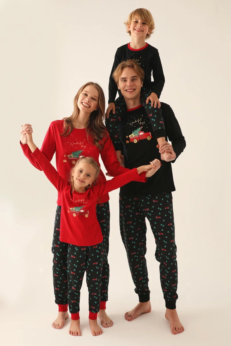 2601-2 Çocuk Uzun Kollu Pijama Takımı