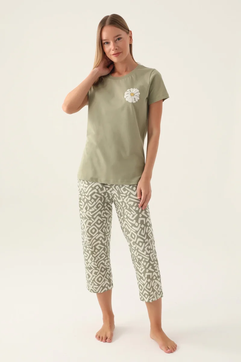 2870-S Kadın Kısa Kol Pijama Takım