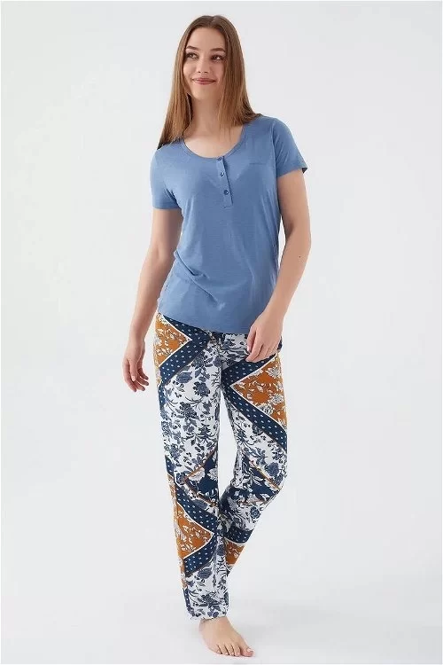 Pierre Cardin 8507-S Kadın Kısa Kol Pijama Takımı