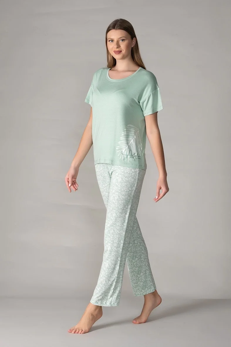 Alperi 78-90 Bayan Kısa Kol Pijama Takımı