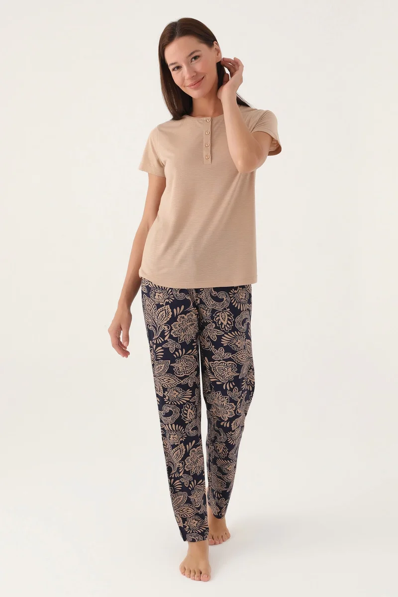 Pierre Cardin PC8796-S Kısa Kol Pijama Takım