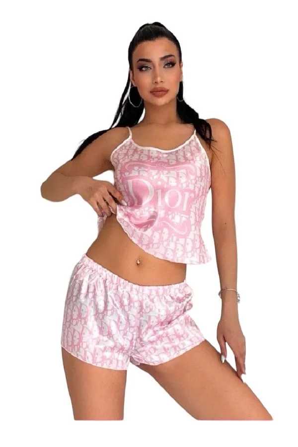 Victoria Secret 7009 Kısa Saten İkili Şort Taakım