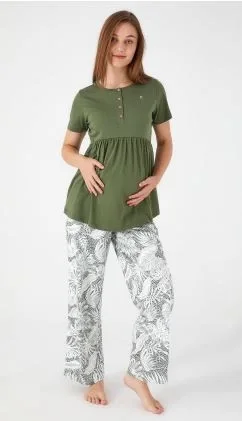 Pierre Cardin 8516 Bayan Kısa Kol Lohusa Pijama Takımı