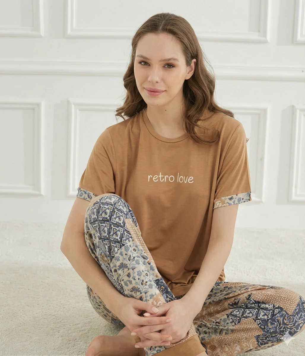 40106 Kadın Kısa Kol Pijama Takımı