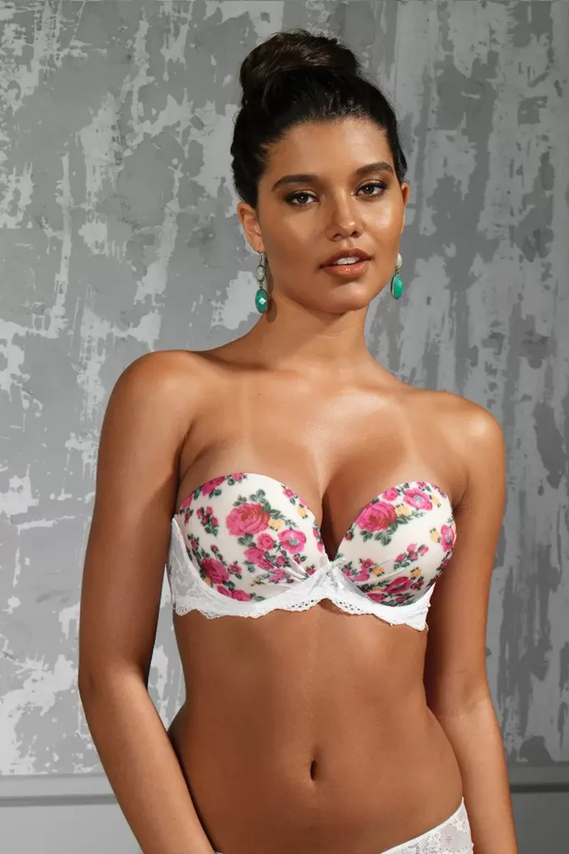 Gardenia Big size Plunge Bra, Ekru Konforlu ve Şık Sütyen