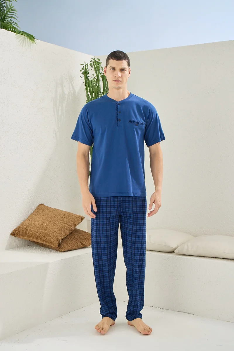 2118 Midi Yaka Pijama Takım