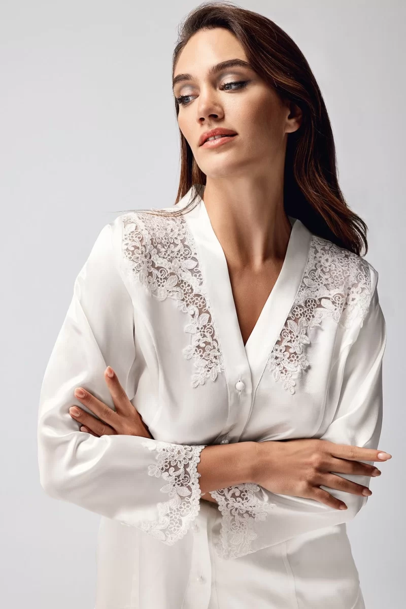 Freshness 9950-PT Saten Dantel Detaylı Pijama Takımı