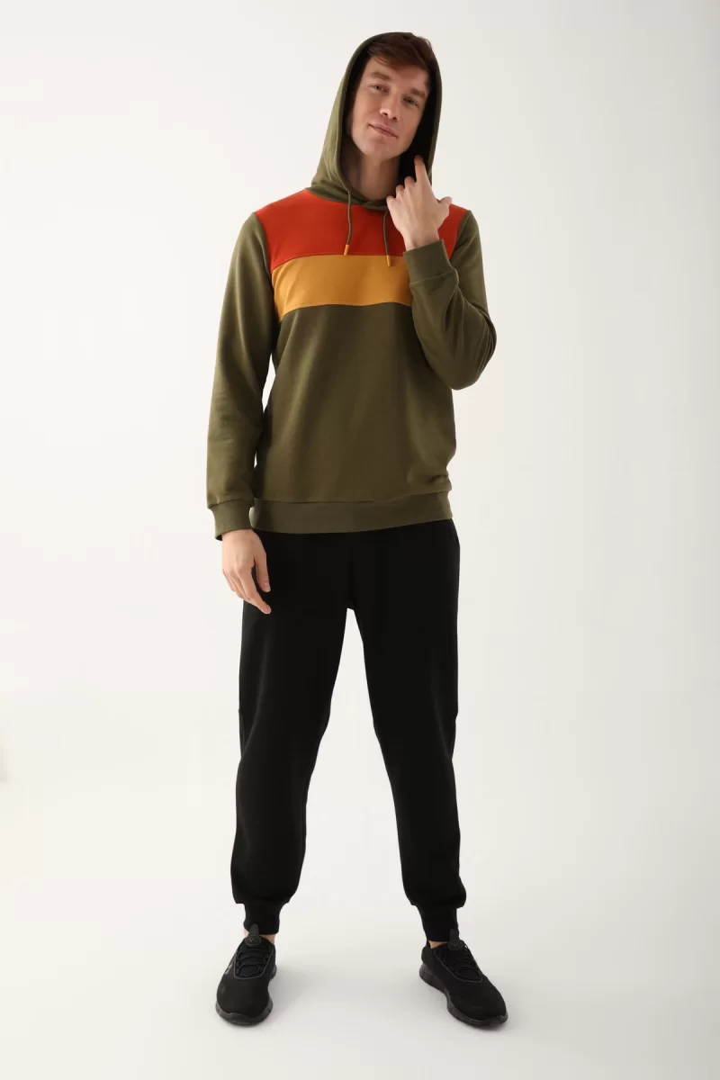 Arnetta AR2785-S Erkek Uzun Kol Kapüşonlu Pijama Takımı