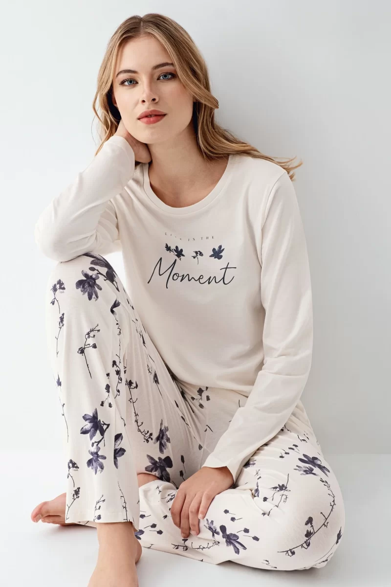 Arnetta 3411-S Kadın Uzun Kol Pijama Takım