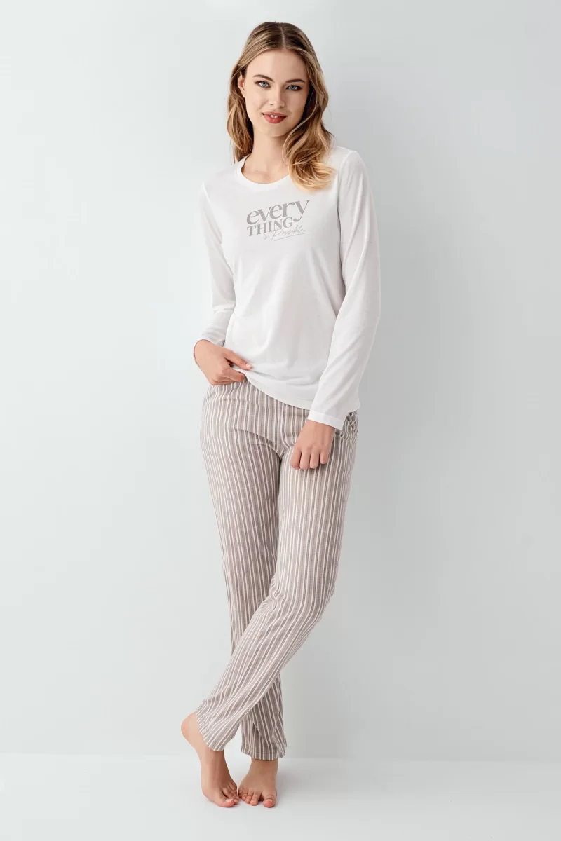Arnetta 3424-S Kadın Uzun Kol Pijama Takım