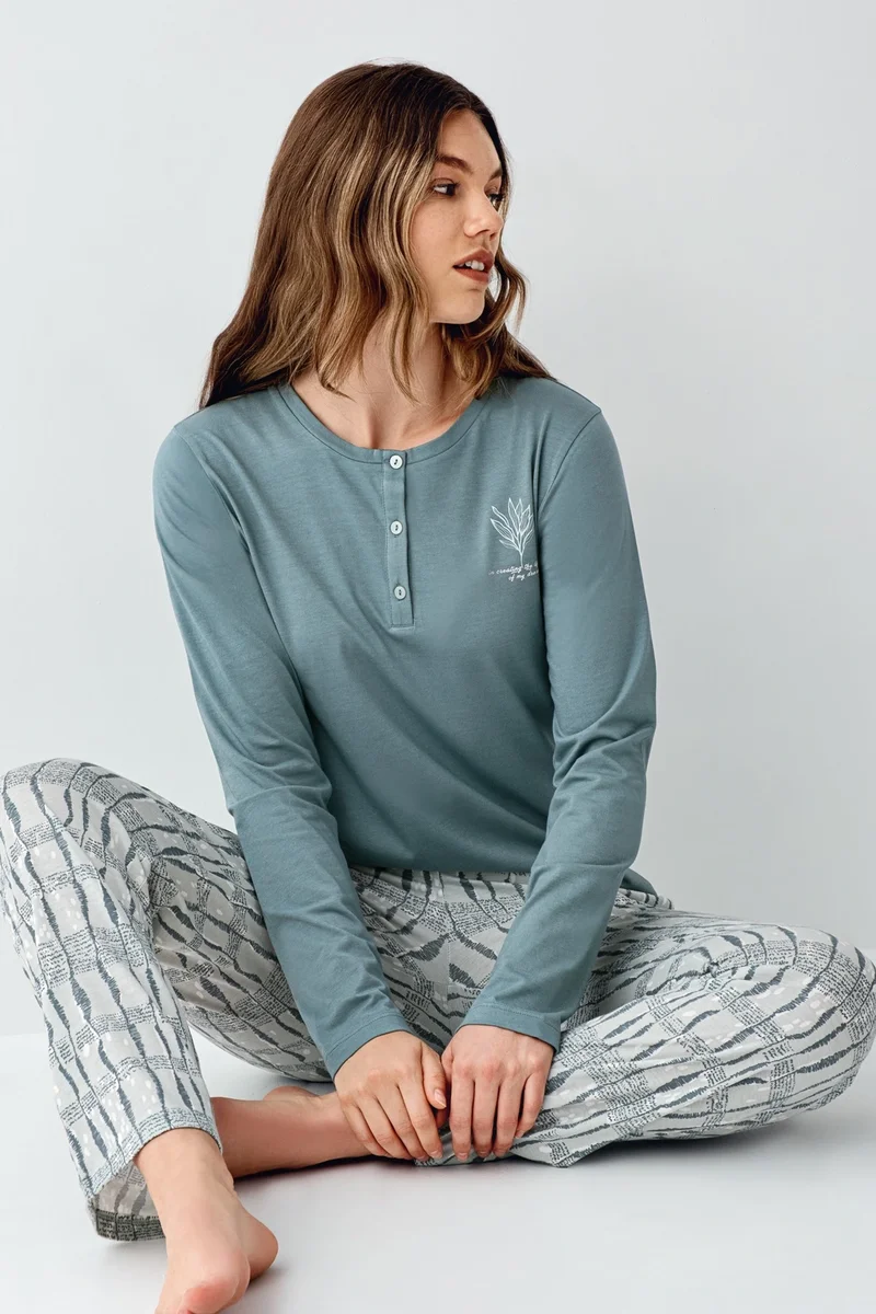 Arnetta 3406-S Kadın Uzun Kol Pijama Takım