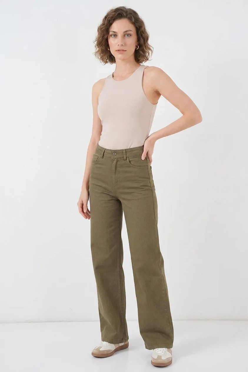 Kadın Halter Yaka Bej Body