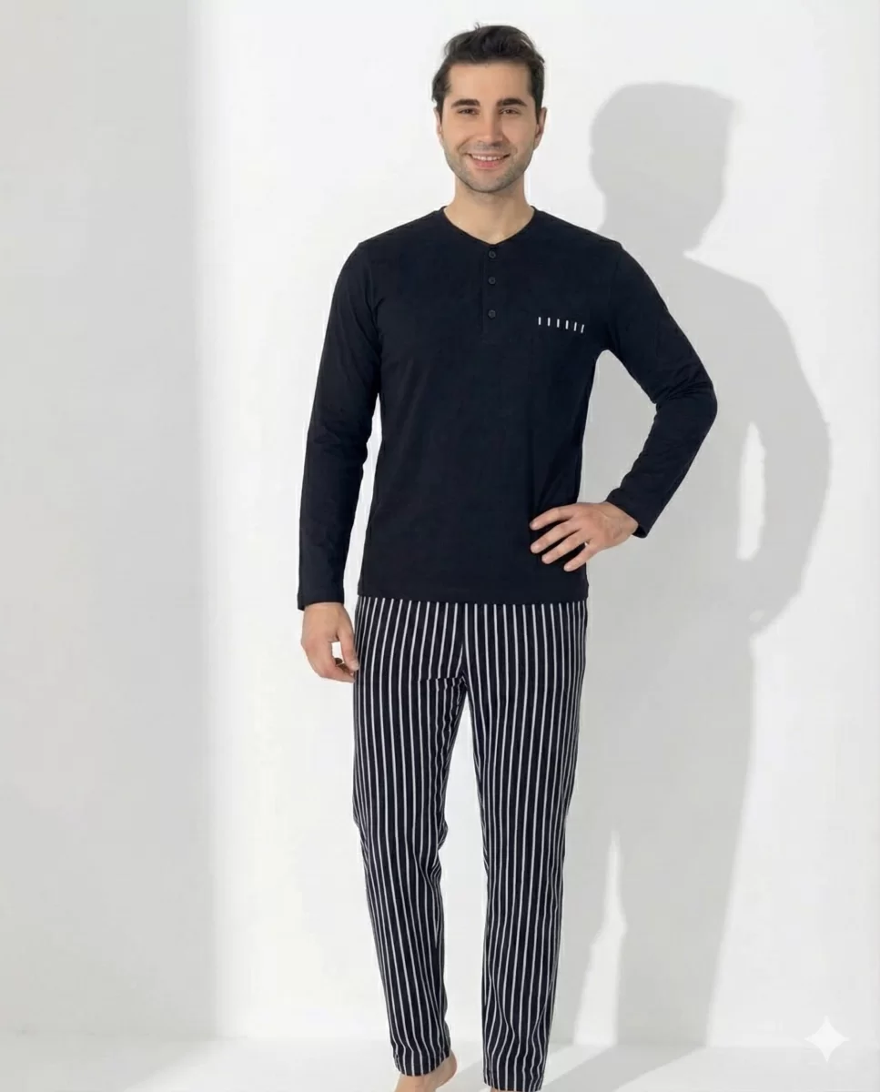 Boyraz 0405 Erkek Uzun Kol Pijama Takımı