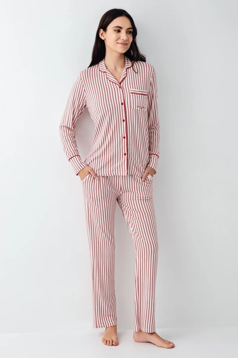 Pierre Cardin 9113-S Kadın Uzun Kollu Pijama Takımı