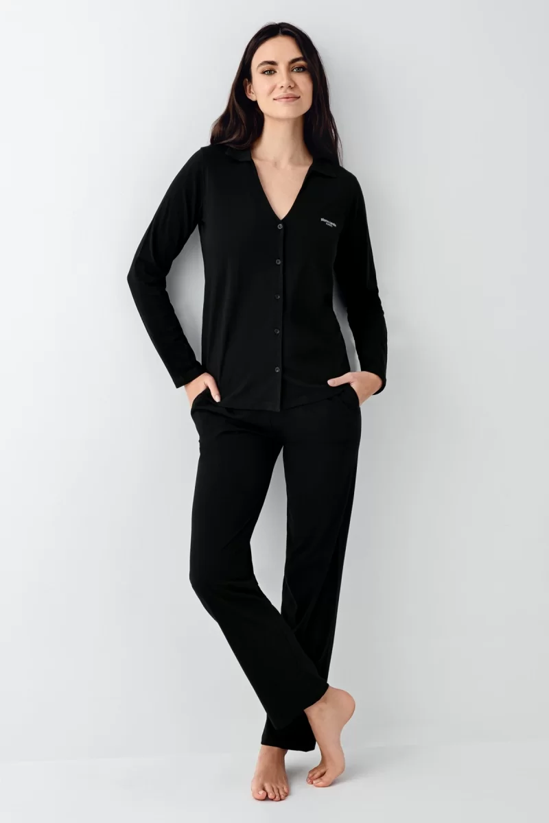 Pierre Cardin 9115-S Kadın Uzun Kol Pijama Takımı