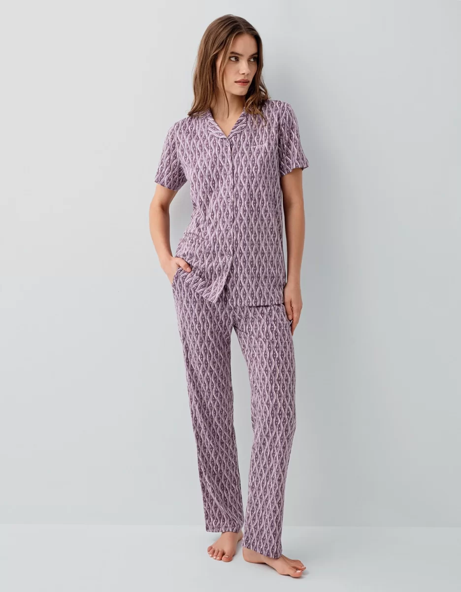Pierre Cardin 9184-S Kadın Gömlek Pijama Takım