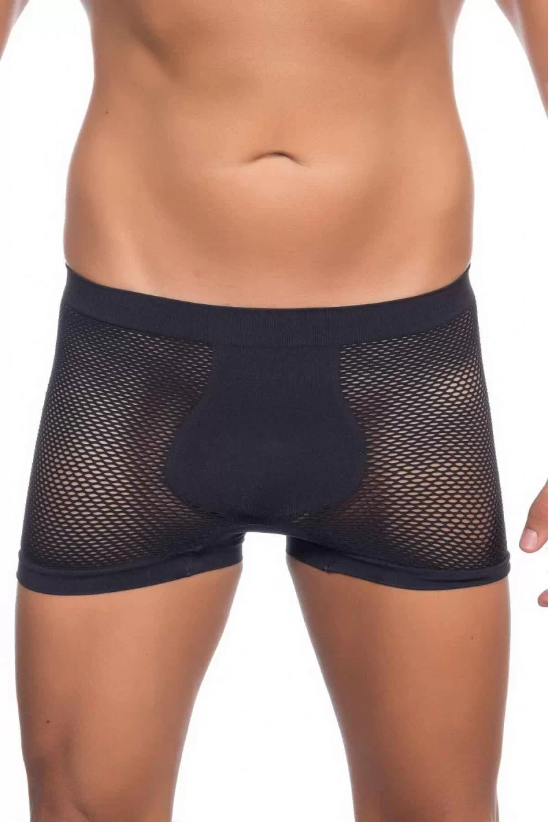 Siyah  2106 Fileli Soft Erkek Boxer