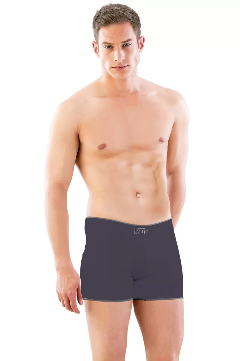 Antrasit  2108 Seamless uzun Erkek Boxer