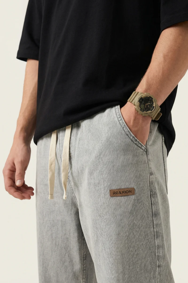 Erkek Rahat Kesim Denim Taş Pantolon