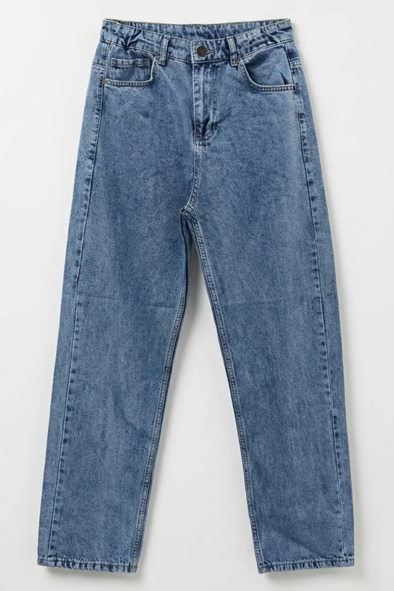Erkek Rahat Kesim Denim İndigo Pantolon