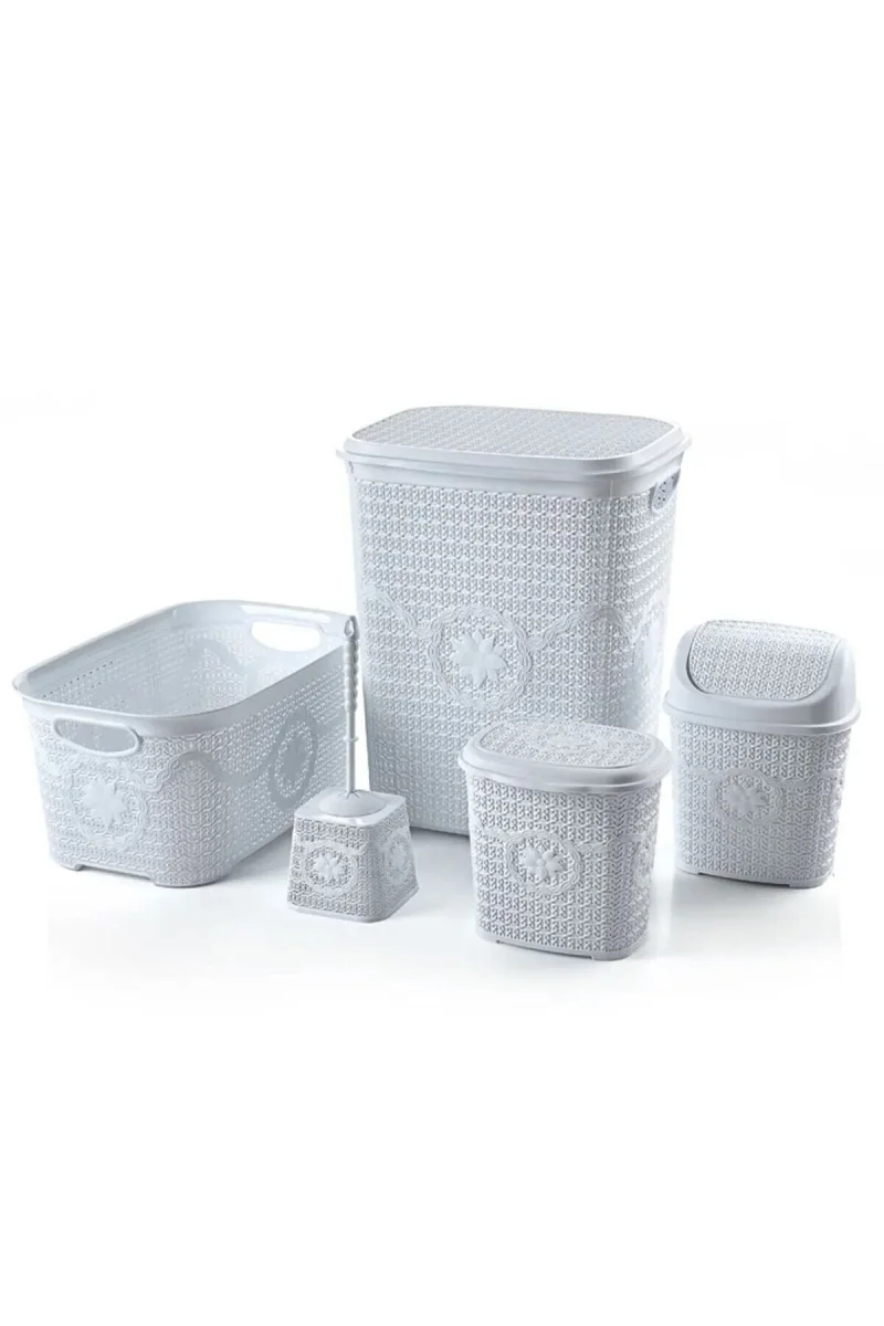 Çeyiz Seti Rattan 5 Parça Örgülü Çeyiz Seti