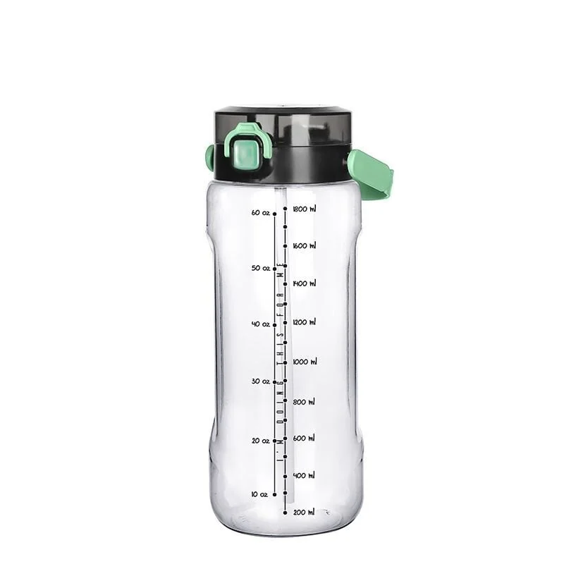 Şeffaf Matara - 2000 ml - 67,6 oz - WATERMODE Matara