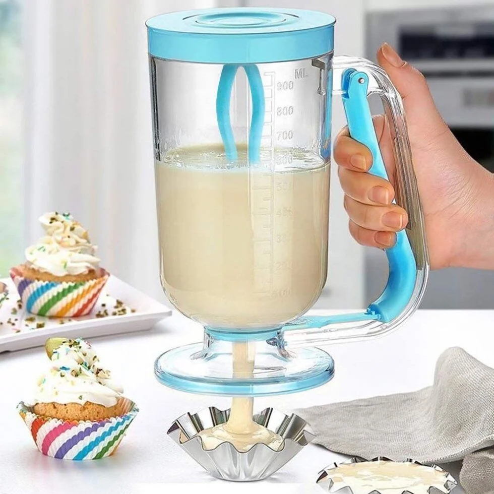 Pancake Machine Mikser Krep Makinesi Hamur Dağıtıcı Mekanizmalı